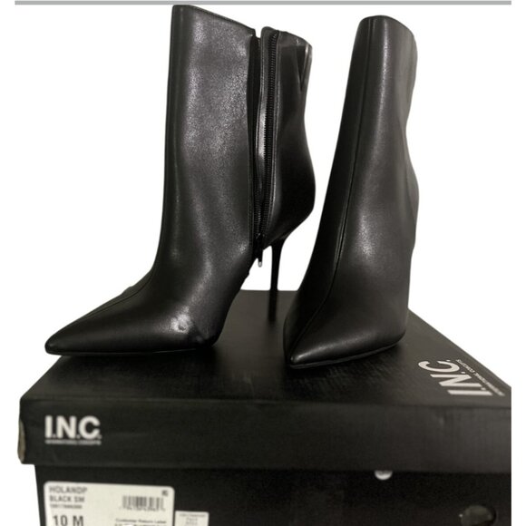 INC Boots Womens Size 10M Hollandop Pointed Toe Stiletto Heel Side Zip Dressy - Picture 6 of 6